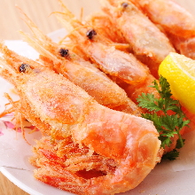 Ama ebi (pink shrimp)