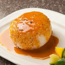 Grilled rice ball