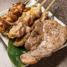 Grilled pork skewer