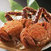 Horsehair crab boiled fresh