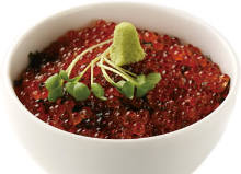 Salmon roe rice bowl