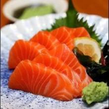 Salmon sashimi