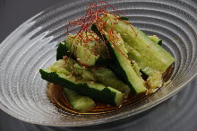 Smashed cucumber salad