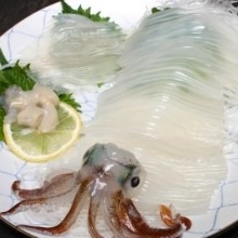 Squid sashimi