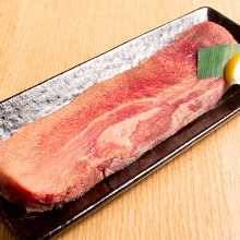 Thick-cut beef tongue