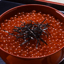 Salmon roe rice bowl