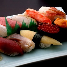 Assorted finest sushi