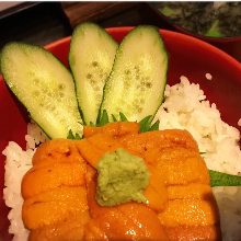 Sea urchin rice bowl