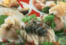 Assorted shellfish sashimi, 3 kinds