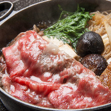 Beef and vegetable sukiyaki
