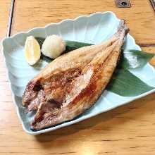 Grilled atka mackerel