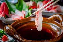 Kichiji rockfish shabu-shabu