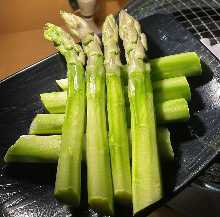 Grilled asparagus