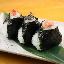 Mentai Musubi (cod roe wrapped)