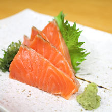 Salmon sashimi