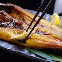 Grilled atka mackerel