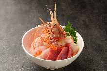 Seafood rice bowl