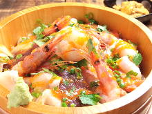 Seafood rice bowl