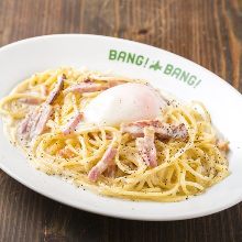 Carbonara with bacon