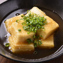 Deep-fried tofu in broth