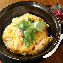 "Oyako" chicken and egg rice bowl