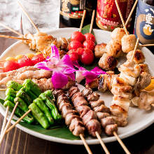 Assorted grilled skewers, 6 kinds