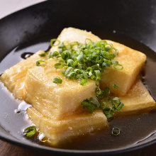 Deep-fried tofu in broth