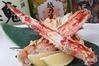 Seared red king crab