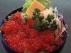 Salmon roe rice bowl