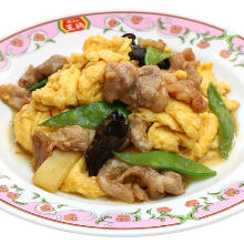 Meat and egg stir-fry