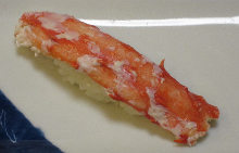 Red king crab sashimi