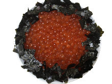 Salmon roe rice bowl