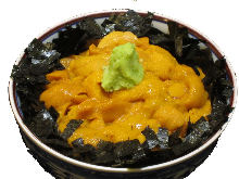 Sea urchin rice bowl