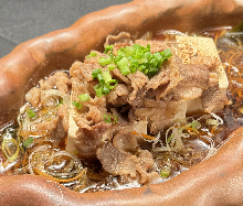 Simmered meat and tofu