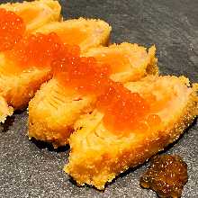 Rare Cutlet with Salmon Roe