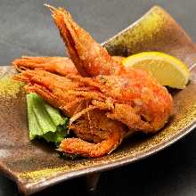 Fried prawns