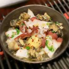 Grilled with garlic butter