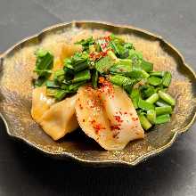 Boiled shrimp gyoza