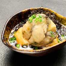 Deep-fried tofu in broth