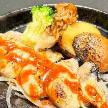 Grilled oysters