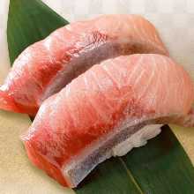 Live fish nigiri sushi