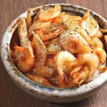 Fried prawns