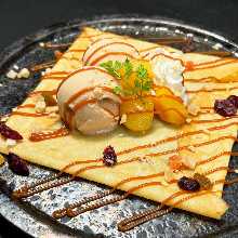 Autumn Japanese chestnut crepe