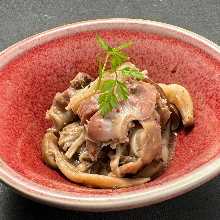 Gizzard and mushroom confit