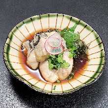 Steamed oysters with ponzu sauce