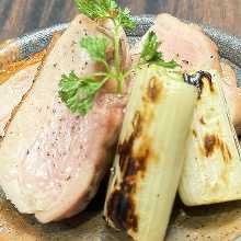 Young Chicken and Long Green Onion