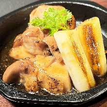 Young Chicken and Long Green Onion