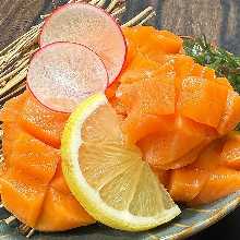 Salmon sashimi