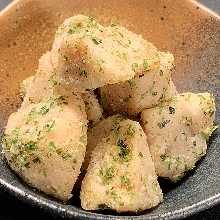 Deep-Fried Lotus Root with Nori Seaweed, Salt, and Butter