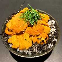 Sea urchin rice bowl